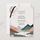 スカンジナビア結婚ジャパンディのテーマアーストーン 招待状 (正面)