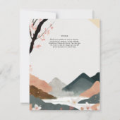 スカンジナビア結婚ジャパンディのテーマアーストーン 招待状 (裏面)