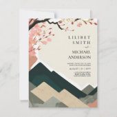 スカンジナビア結婚ジャパンディのテーマアーストーン 招待状 (正面)