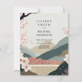 スカンジナビア結婚ジャパンディのテーマアーストーン 招待状 (正面)