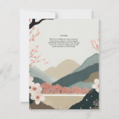 スカンジナビア結婚ジャパンディのテーマアーストーン 招待状 (裏面)