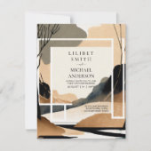 スカンジナビア結婚ジャパンディのテーマアーストーン 招待状 (正面)