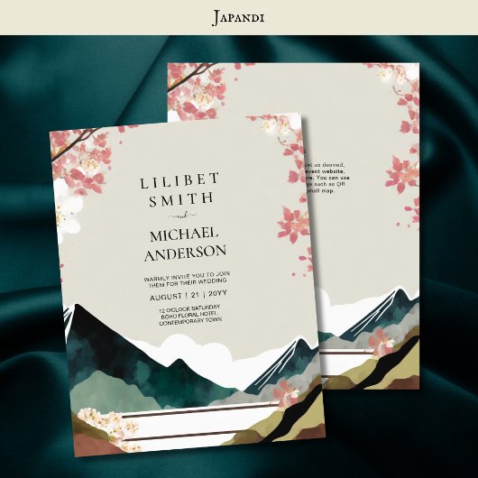 スカンジナビア結婚ジャパンディのテーマアーストーン 招待状