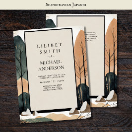 スカンジナビア結婚ジャパンディのテーマアーストーン 招待状