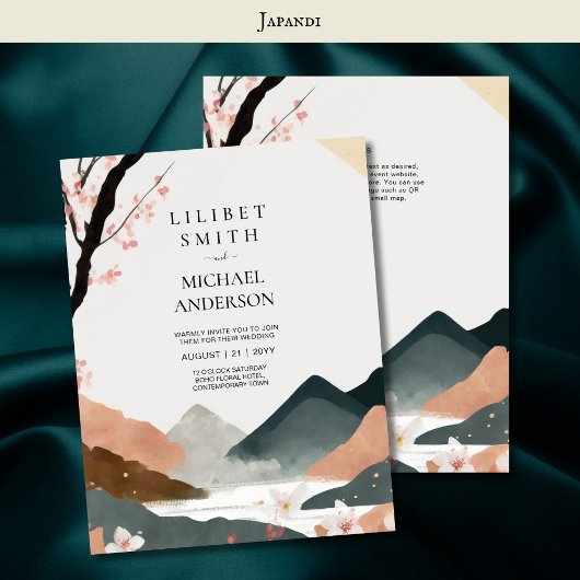 スカンジナビア結婚ジャパンディのテーマアーストーン 招待状