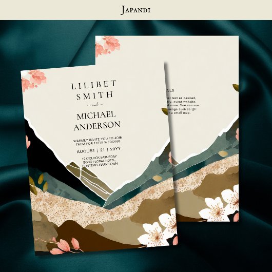 スカンジナビア結婚ジャパンディのテーマアーストーン 招待状