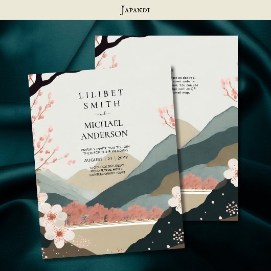 スカンジナビア結婚ジャパンディのテーマアーストーン 招待状