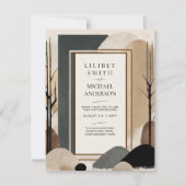 スカンジナビア結婚ジャパンディのテーマアーストーン 招待状 (正面)