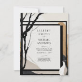 スカンジナビア結婚ジャパンディのテーマアーストーン 招待状 (正面)