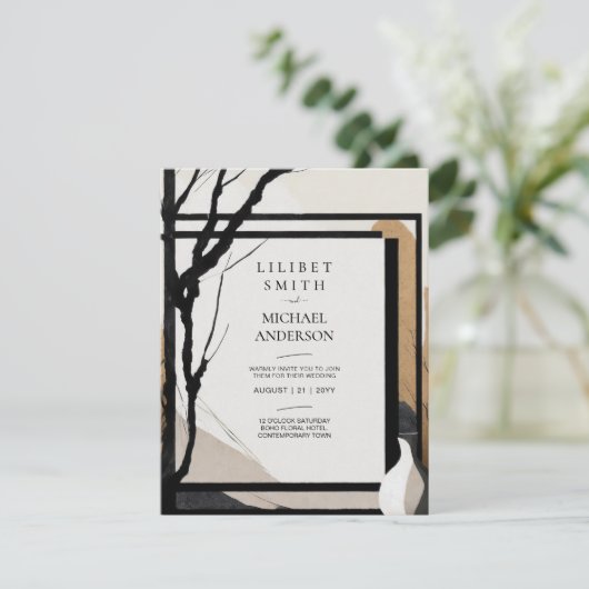 スカンジナビア結婚ジャパンディのテーマアーストーン 招待状 (スタンド正面)