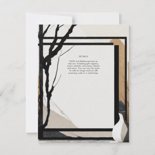 スカンジナビア結婚ジャパンディのテーマアーストーン 招待状 (裏面)