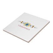 スカンジナビア縁どフローラ タイル (側面)