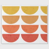 スカンジナビア美術ミッドセンチュリーサンセットボウル ラッピングペーパー (フラット)