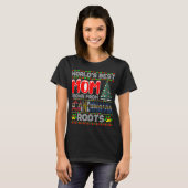 スカンジナビア育ちの世界で一番のママへのクリスマスプレゼント Tシャツ (正面フル)