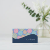 スカンジナビア花マンダラスパターン1 名刺 (スタンド正面)