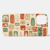 スカンジナビア葉抽象芸術:タイルデザイン Case-Mate iPhoneケース (裏面 (横))