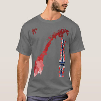 スカンジナビア誇りを持ったノルウェー Tシャツ