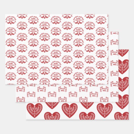 スカンジナビア調整ラッピング紙シート ラッピングペーパーシート (セット)