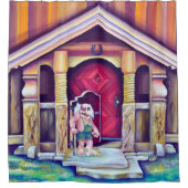 スカンジナビア諸島 – エクニヌス シャワーカーテン (正面)