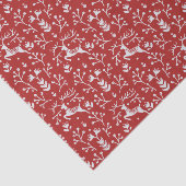 スカンジナビア赤白トナカイフローラクリスマス 薄葉紙 (詳細)