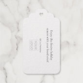 スカンジナビア銀スノーフレーク ギフトタグ (裏面)