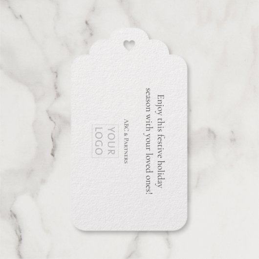 スカンジナビア銀スノーフレーク ギフトタグ (裏面)