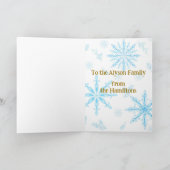 スカンジナビア風のクリスマスカード。ヒュッゲ(北欧の心地よさ)編集可能 シーズンカード (内部)