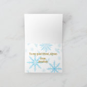 スカンジナビア風のクリスマスカード。Hygge 編集可能 シーズンカード (内部)