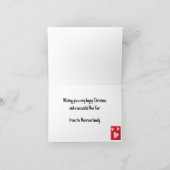 スカンジナビア風のホリデーカード。編集可能 シーズンカード (内部)