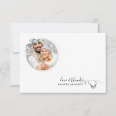 スカンジナビア風クリスマスのユニークな感謝カード ノートカード (正面)