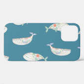 スカンジナビア鯨、海獣パターン Case-Mate iPhoneケース (裏面 (横))