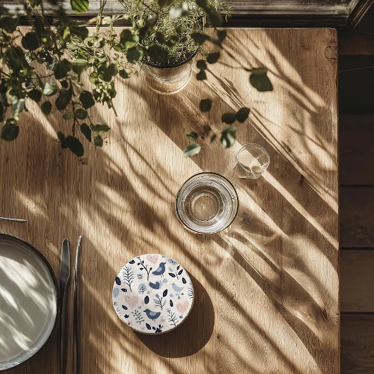 スカンジナビア鳥とフローラ石コースター コースター