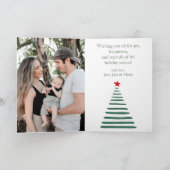 スカンジナビア1枚フォトフェスティバルクリスマス シーズンカード (内部)