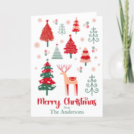 スカンジナビア1枚フォトフェスティバルクリスマス シーズンカード