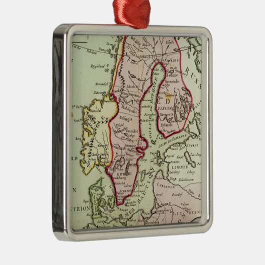 スカンジナビア、スウェーデン、デンマーク メタルオーナメント (右)