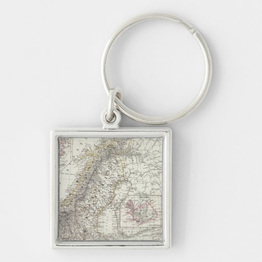 スカンジナビア、スウェーデン、ノルウェー キーホルダー (正面)