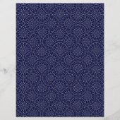 スカンジナビアDitsy冬の海軍と金ゴールドアールデコ (正面)