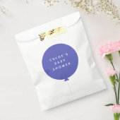 スカンジバルーン |ミニマリストブルーベビーシャワー フェイバーバッグ (封をした状態)