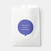 スカンジバルーン |ミニマリストブルーベビーシャワー フェイバーバッグ (正面)