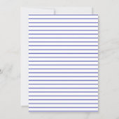 スカンジバルーン |ミニマリストブルーベビーシャワー 招待状 (裏面)