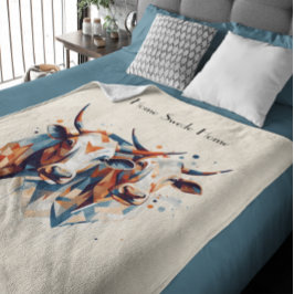 スカンジファームハウスキャトルカスタムス フリースブランケット