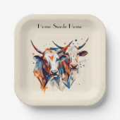 スカンジファームハウスキャトルカスタムス ペーパープレート (正面)