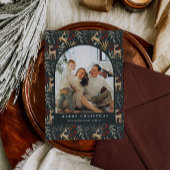 スカンジフォトクリスマスカードボホノルディックホリデー シーズンカード