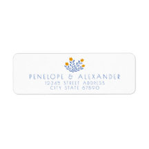 スカンジフォークフラワーズインブルーイエロー差出人住所