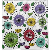 スカンジフラワー シャワーカーテン (正面)