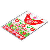 スカンジモダンホリデーバードノートブック ノートブック (左側)