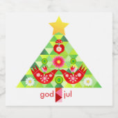 スカンジモダンホリデーバードビアラベル ビールラベル (シングルラベル)