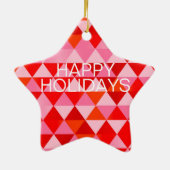 スカンジモダンホリデーバード セラミックオーナメント (裏面)