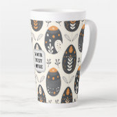 スカンジモチーフNo.6 | カフェラテマグ (右アングル)