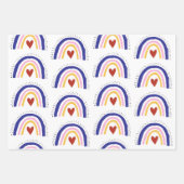 スカンジレインボーラッピング紙シートセット ラッピングペーパーシート (正面2)